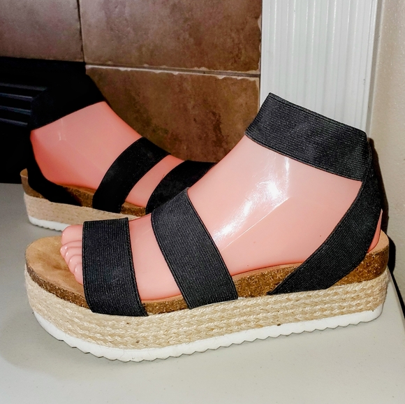 REPORT Tuti Elastic Strap Platform Summer Sandals - Picture 5 of 10